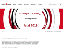Tablet Screenshot of cologne-it-summit.de